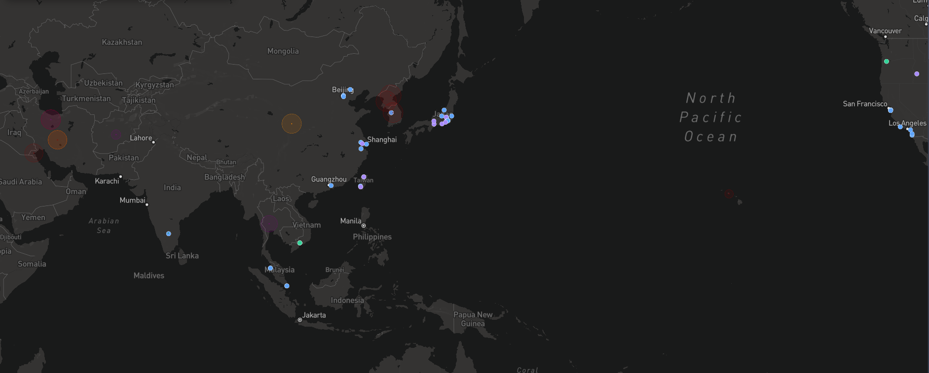 VistaDeep real-time global event monitoring dashboard